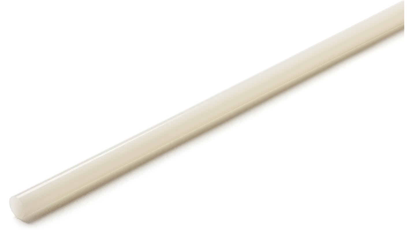 Varilla de nylon, Blanco, 1m x 22mm