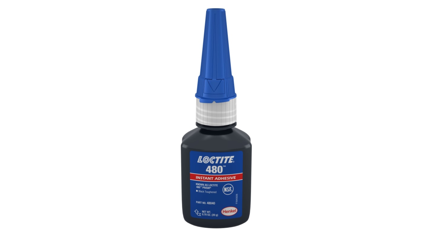 Loctite 480 Cyanoacrylate 20 g, Black