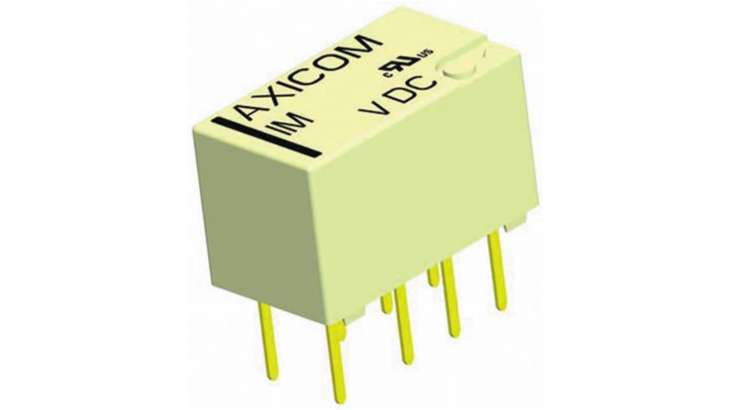 TE Connectivity PCB Mount Signal Relay, 5V dc Coil, 2A Switching Current, DPDT