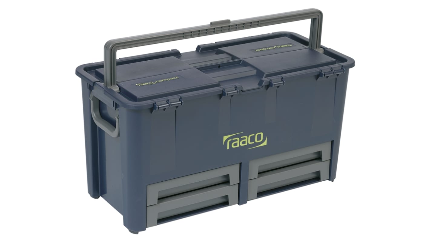 Raaco 4 drawers  Plastic Tool Box, 621 x 322 x 311mm