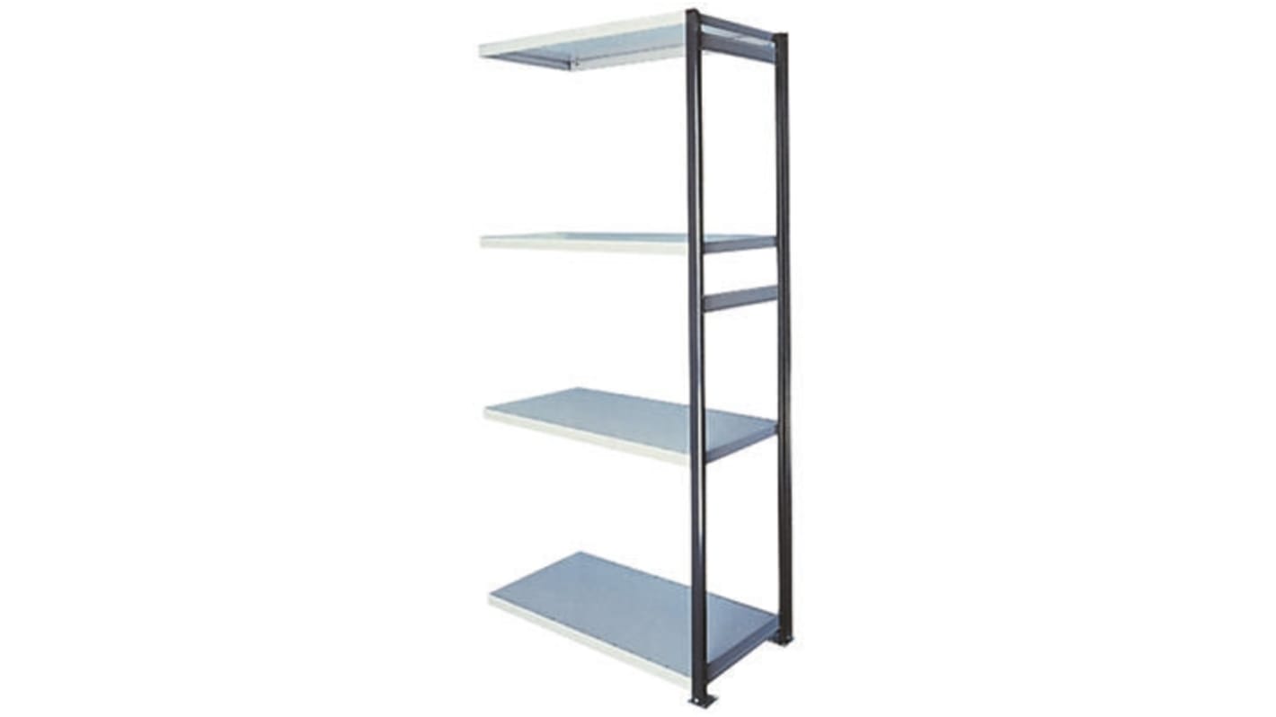 RS PRO Steel Grey Modular Shelving Open Extension Bay, 2100mm, 1000mm