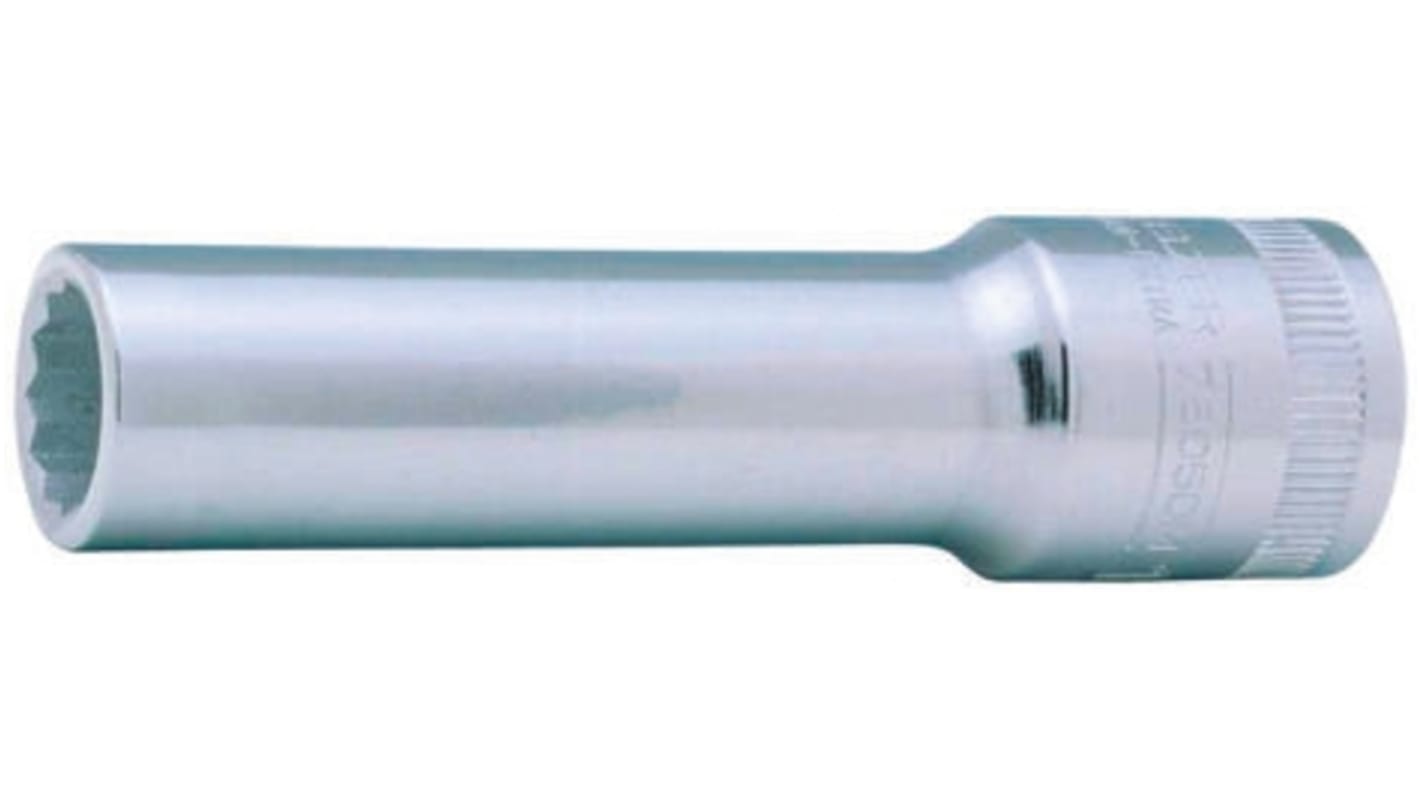 Bahco 1/2 in Drive 12mm Deep Socket, 12 point, 82.6 mm Overall Length
