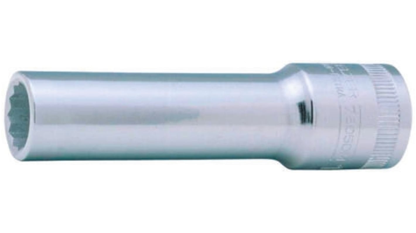 Bahco 1/2 in Drive 22mm Deep Socket, 12 point, 82.6 mm Overall Length