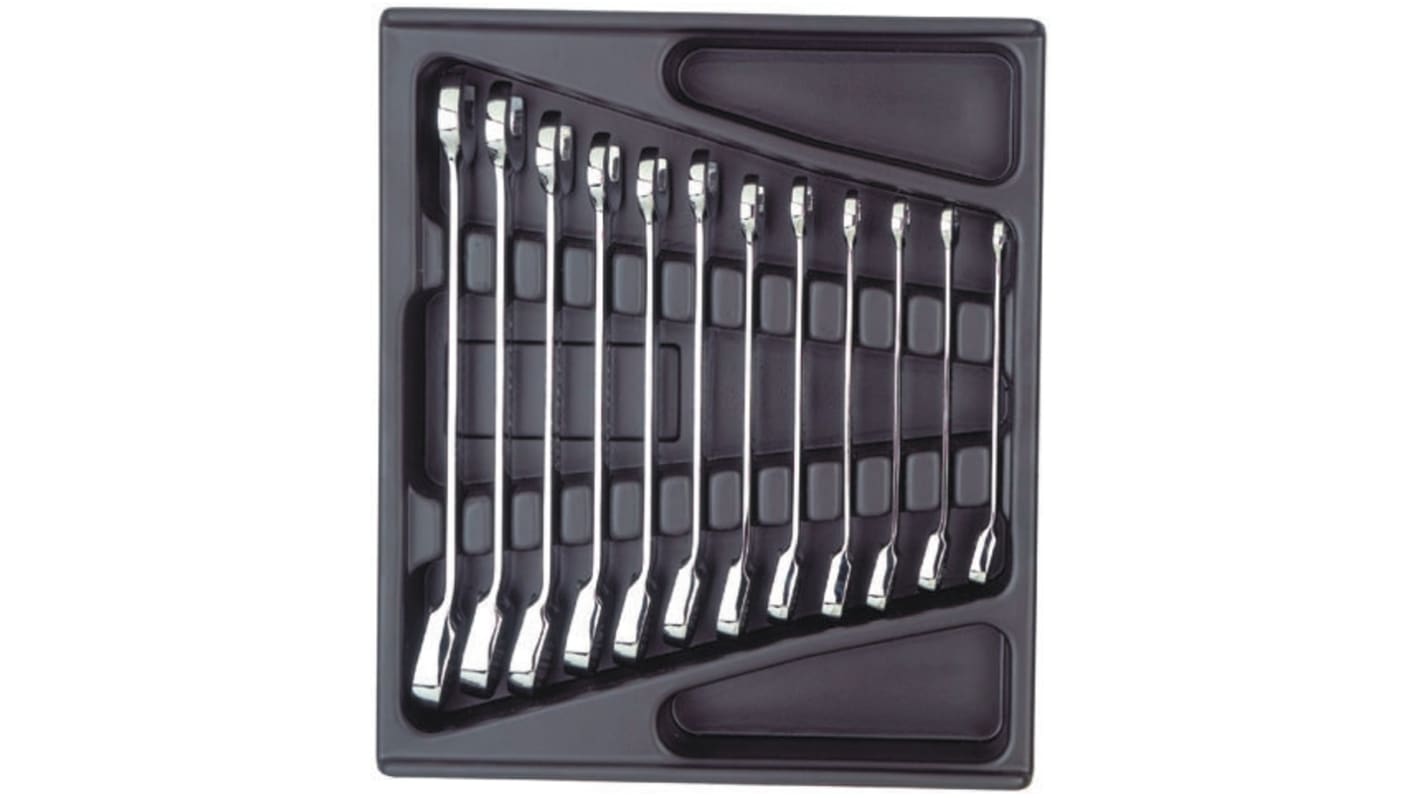 Bahco 12-Piece Ratchet Spanner Set, 8; 9; 10; 11; 12; 13; 14; 15; 16; 17; 18; 19 mm
