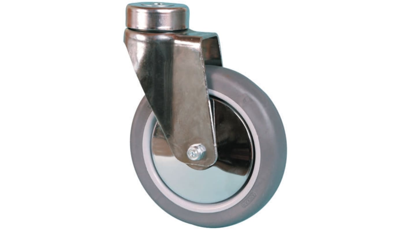 Guitel Hervieu Swivel Castor Wheel, 100kg Capacity, 125mm Wheel