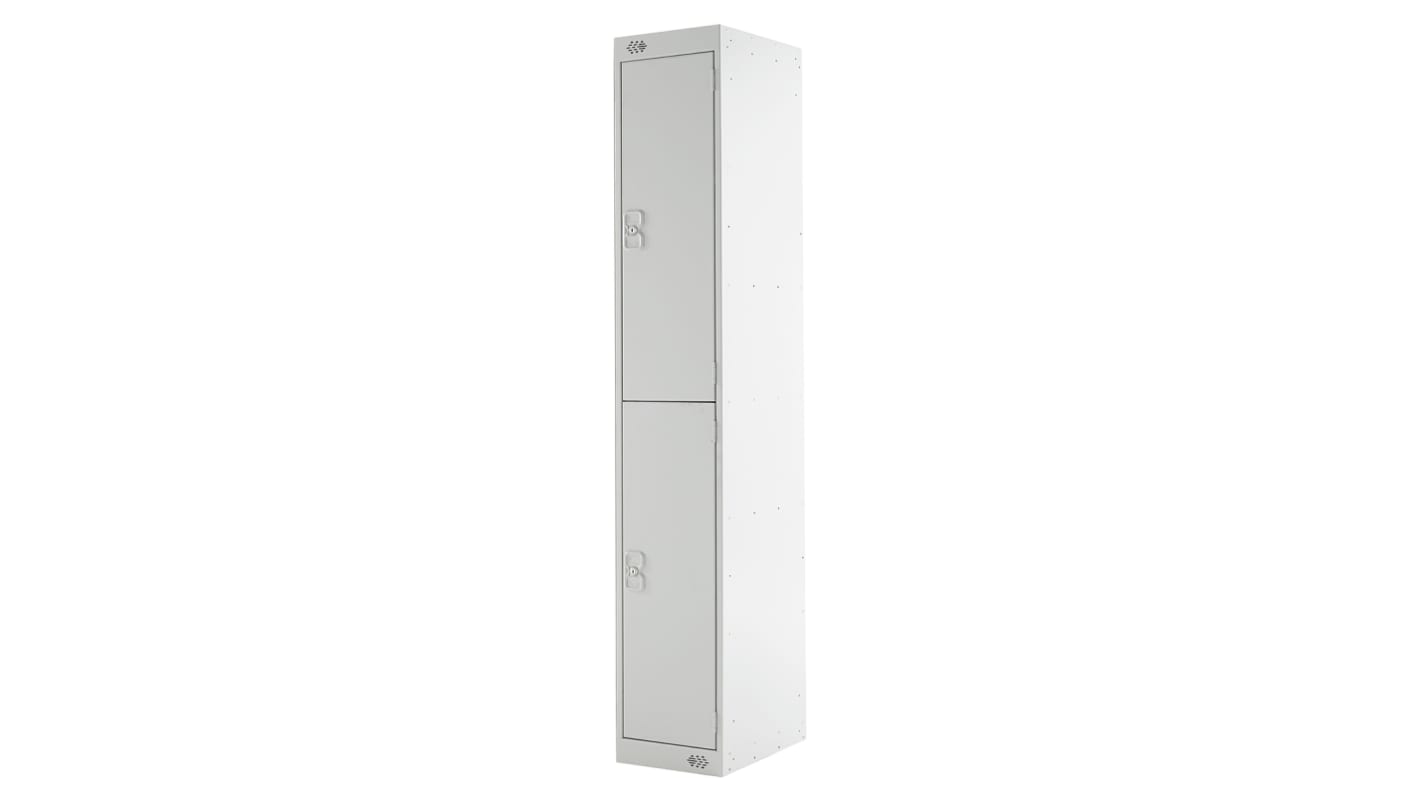 RS PRO Industrieschrank, Türanzahl: 2 Stahl, Grau, 1800 mm x 300 mm x 300mm