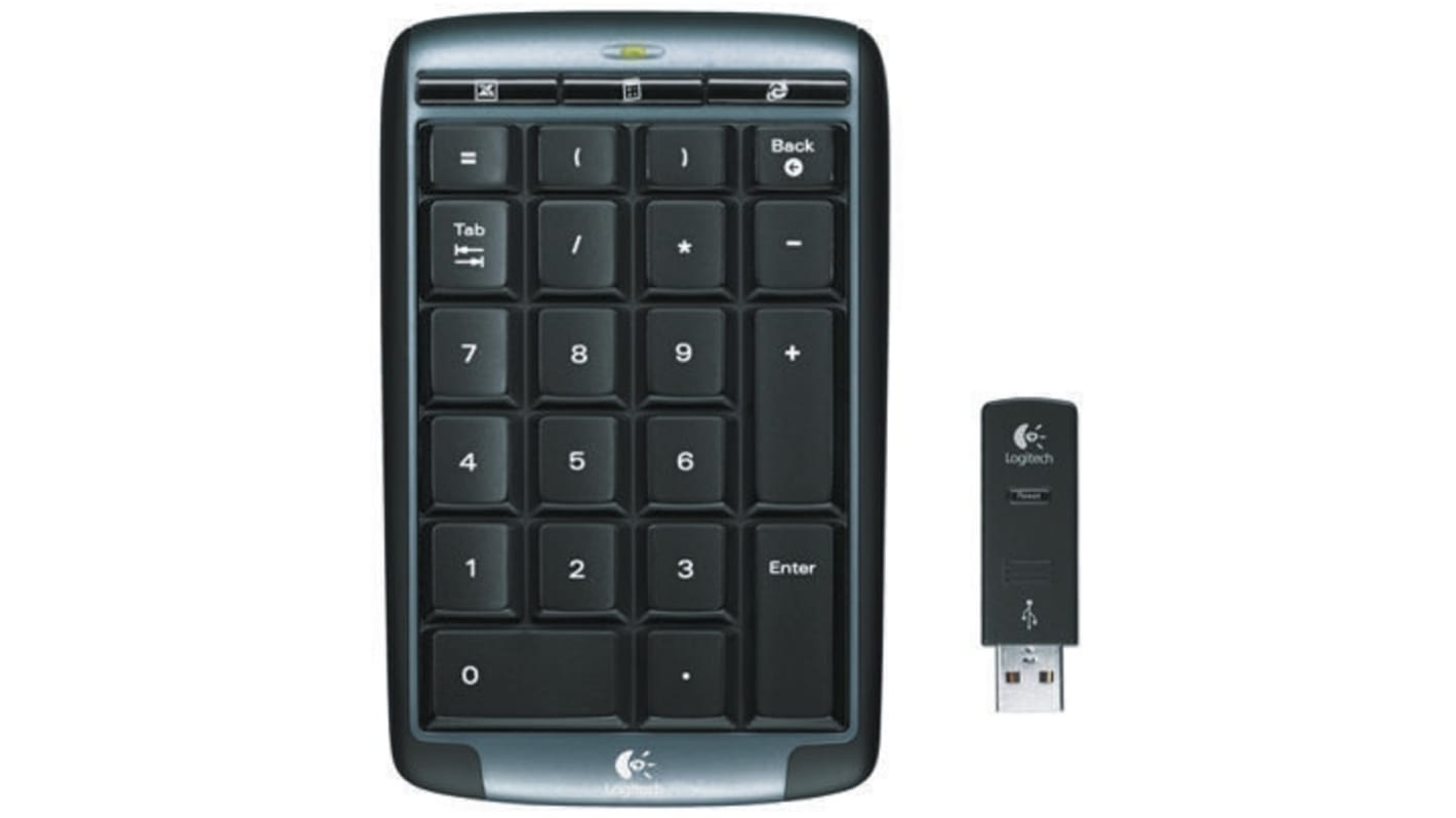 Logitech Black Wireless USB Numeric Keypad