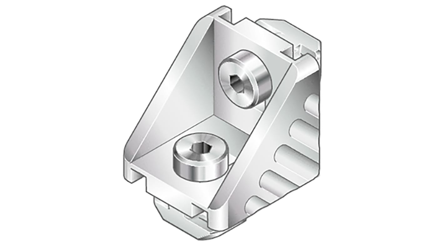 Bosch Rexroth M8 Angle Bracket, Connecting Component, Strut Profile 45 mm, Groove Size 10mm