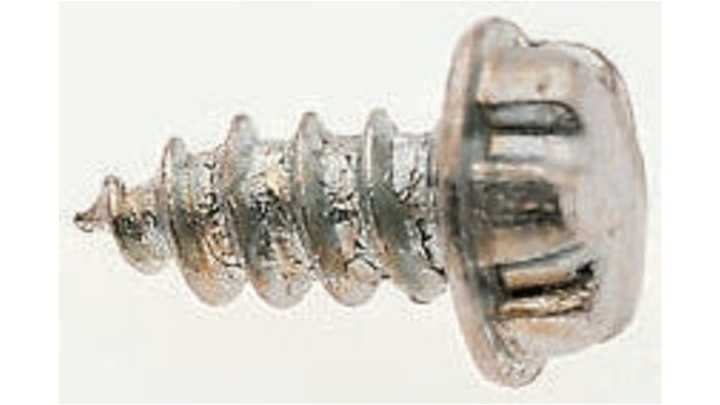 Vite di sicurezza flangiata in Acciaio inox Liscio System Zero, filettatura No. 4 x 6mm, guida System Zero