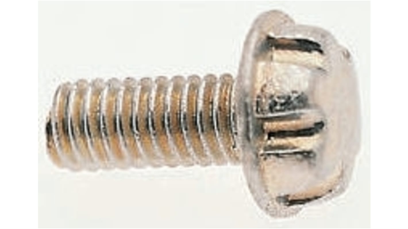 System Zero Plain Flange Button Stainless Steel Tamper Proof Security Screw, M4 x 6mm