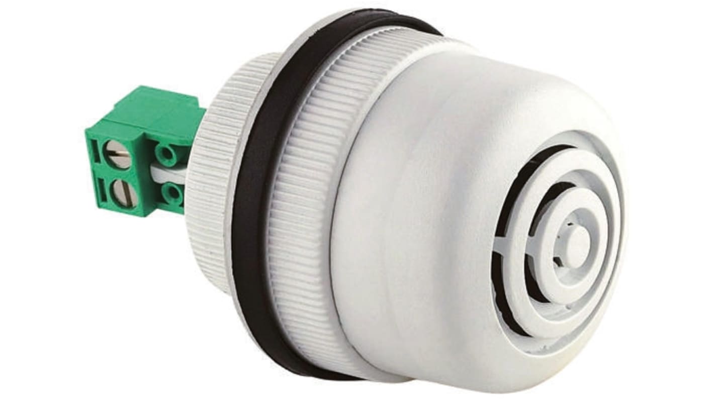 Cicalino Sirena 38004, Bianco, montaggio a parete, Ø 40 mm, 110 V c.a., 82dB a un metro