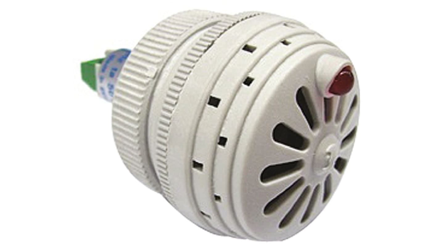 Cicalino Sirena 42319, Bianco, montaggio a parete, Ø 44 mm, 24 V ca/cc, 72dB a un metro