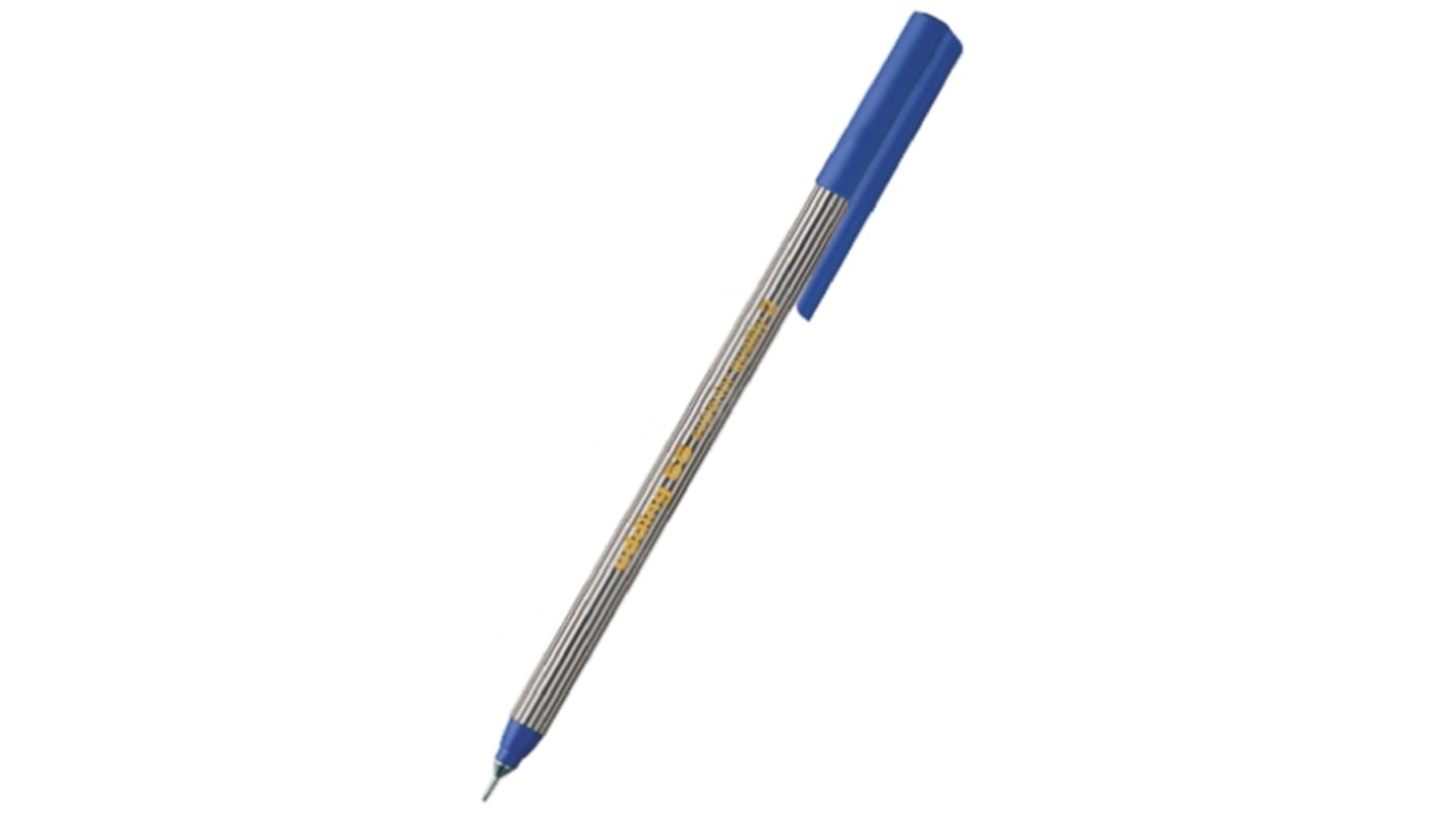Edding Blue Fineliner Pen, 0.3 mm Tip Size