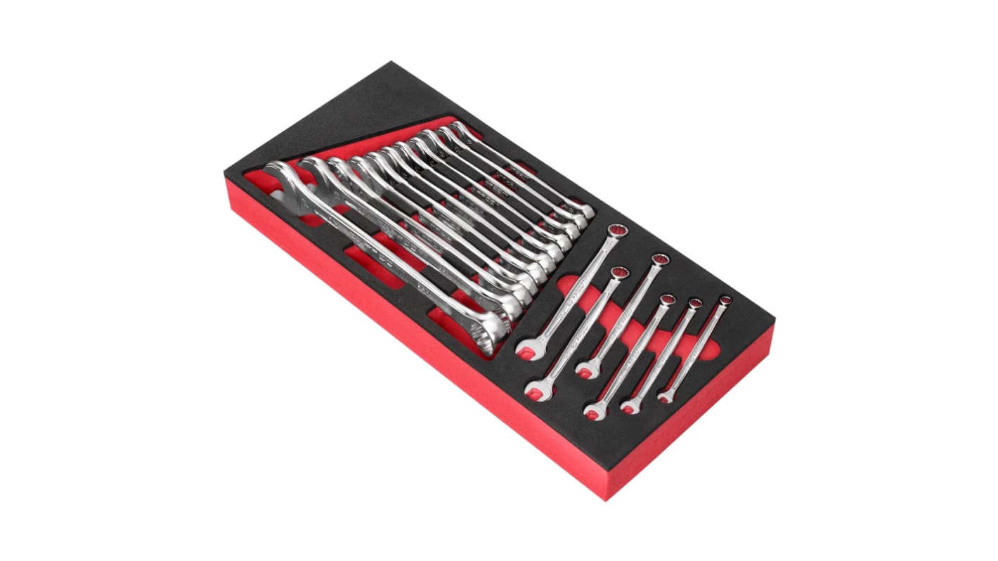 Facom MODM.440 Series 17-Piece Spanner Set, 6 → 24 mm, Chrome Vanadium Steel