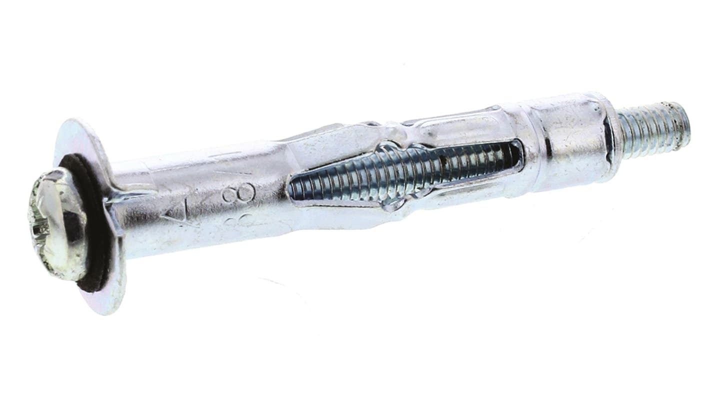 RawlPlug Steel Expanding Bolt Cavity Fixing, 8mm fixing hole diameter