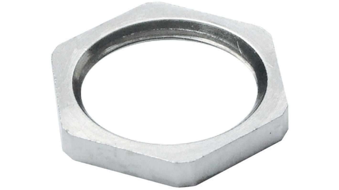 SIB Nickel Nickel Plated Brass Cable Gland Locknut, PG42 Thread