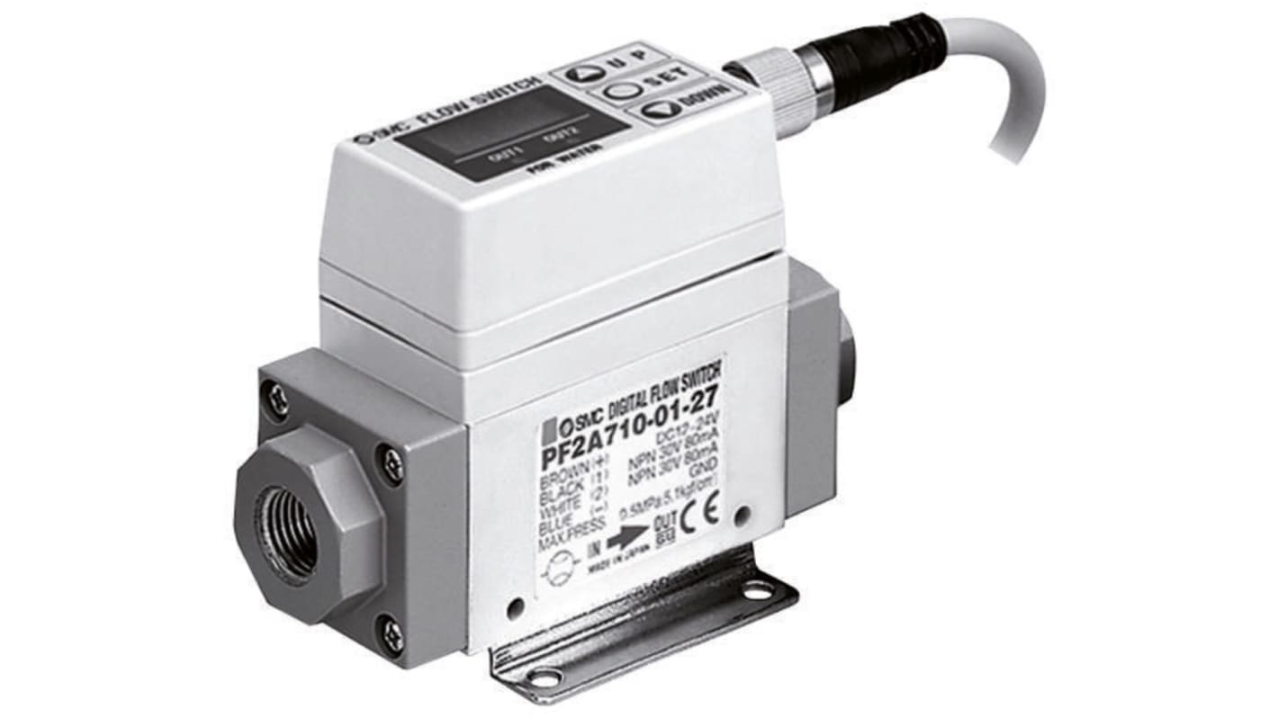 Regolatore di flusso SMC, flusso 600 → 12000 l/min, PNP, Ø tubo 2 poll.
