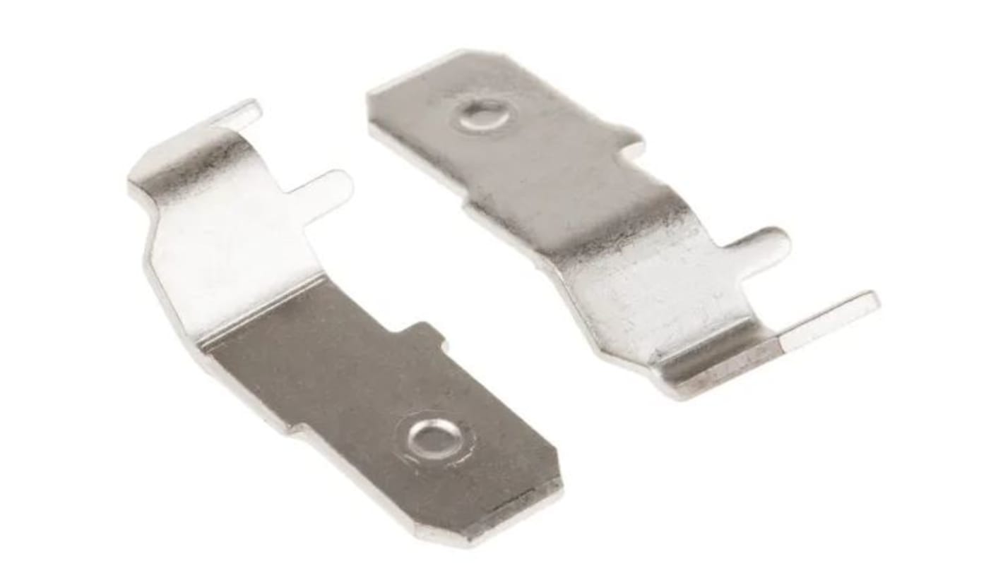 RS PRO Kabelschuh Flachstift Stecker, Unisoliert, L. 22.7mm, D. 0.8mm, Nicht ummantelt