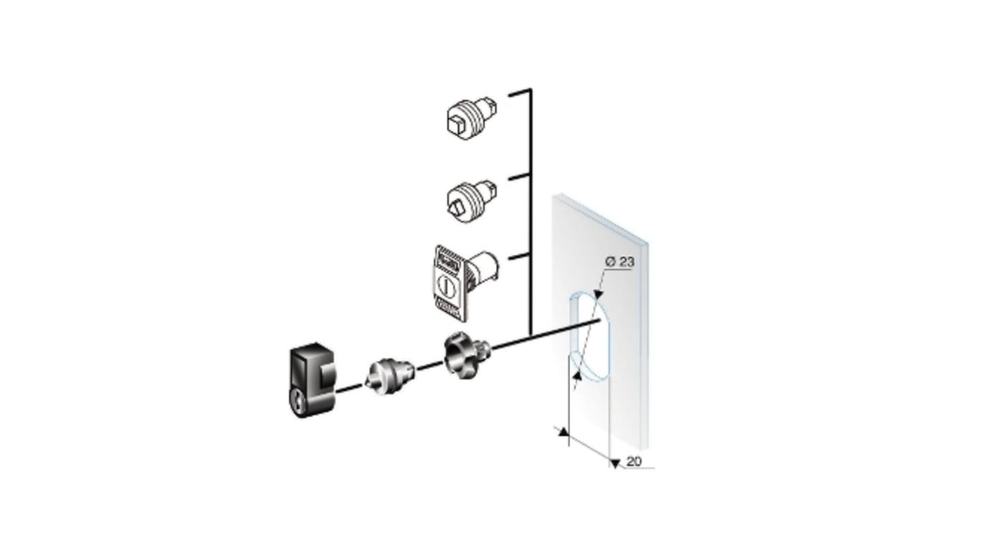 Schneider Electric Locking Handle, L-Handle