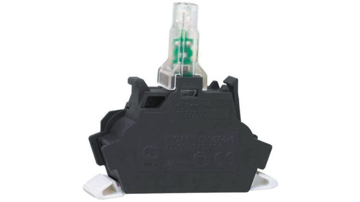 Schneider Electric ZBV Lichtblock Anzeigenblock LED Rot beleuchtet, 12V Schraubanschluss