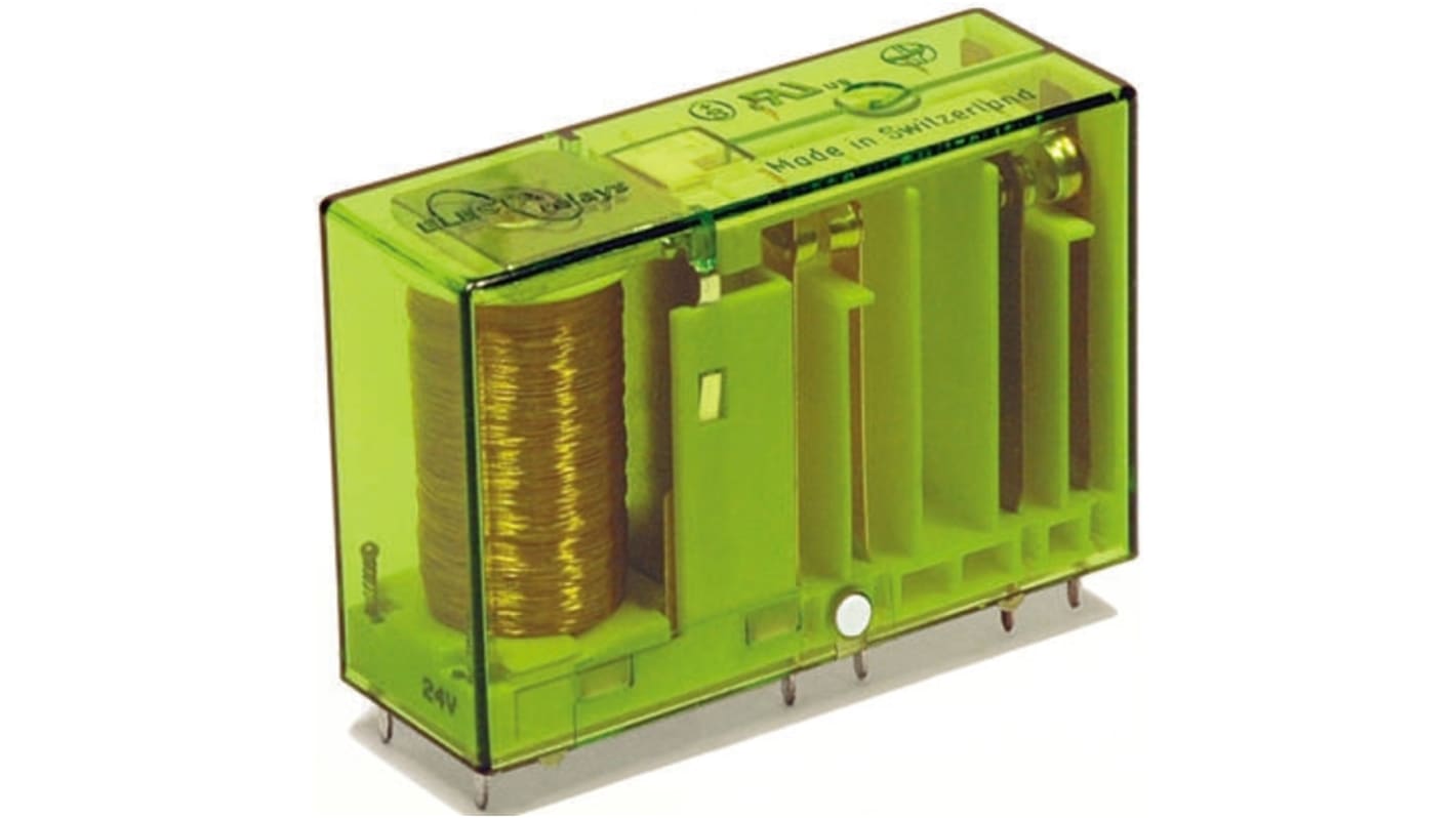 Elesta SIR 4 Zwangsgeführte Relais, Spule 24V dc / 0.75W, 4-polig / 12A, 3 Schließer, 1 Öffner