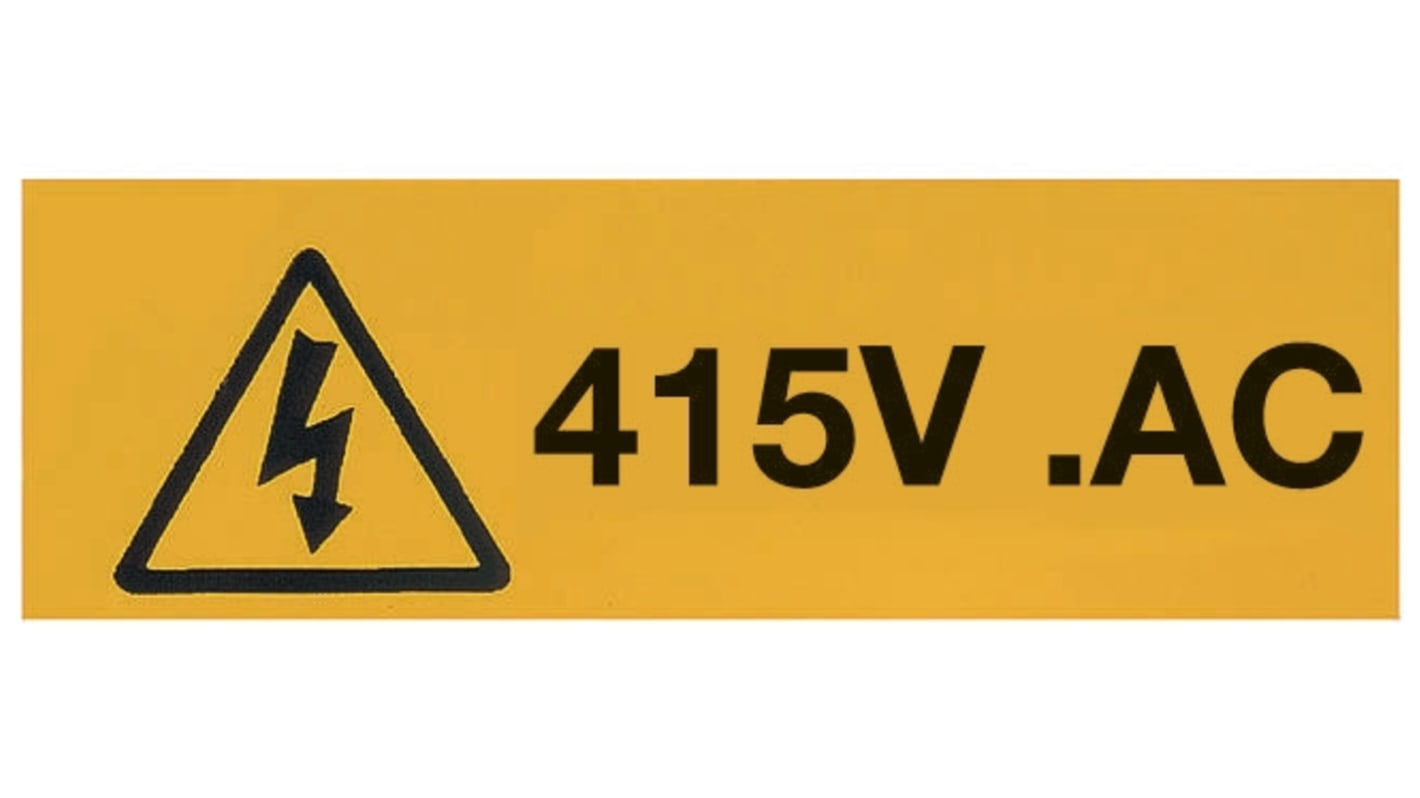 Etichetta di sicurezza Pericolo "415V.Ac", conf. da 20 pz.