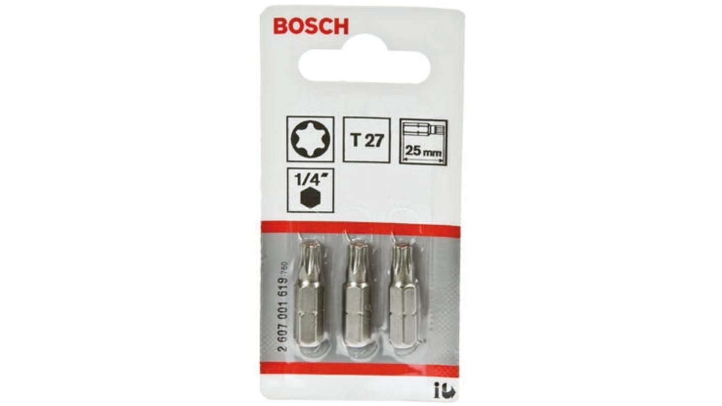 【あすつく】 Torx ドライバビット Bosch T27 RS | 2607001619 サボテン