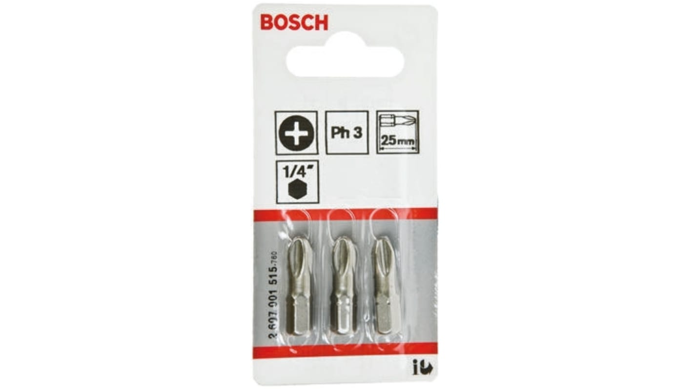 Bosch Phillips Screwdriver Bit, PH3 Tip