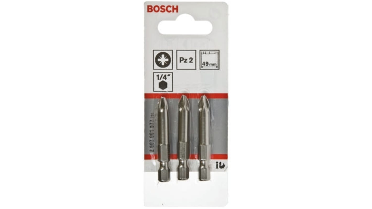 Bosch Pozidriv Screwdriver Bit, PZ2 Tip