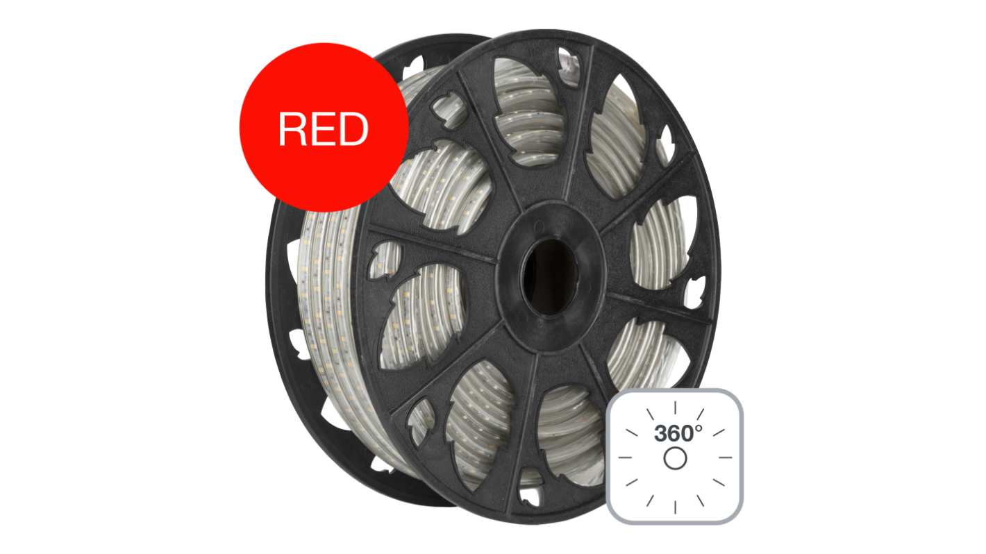 RoBust LED Rope 360° 25M 5W/m Red IP65
