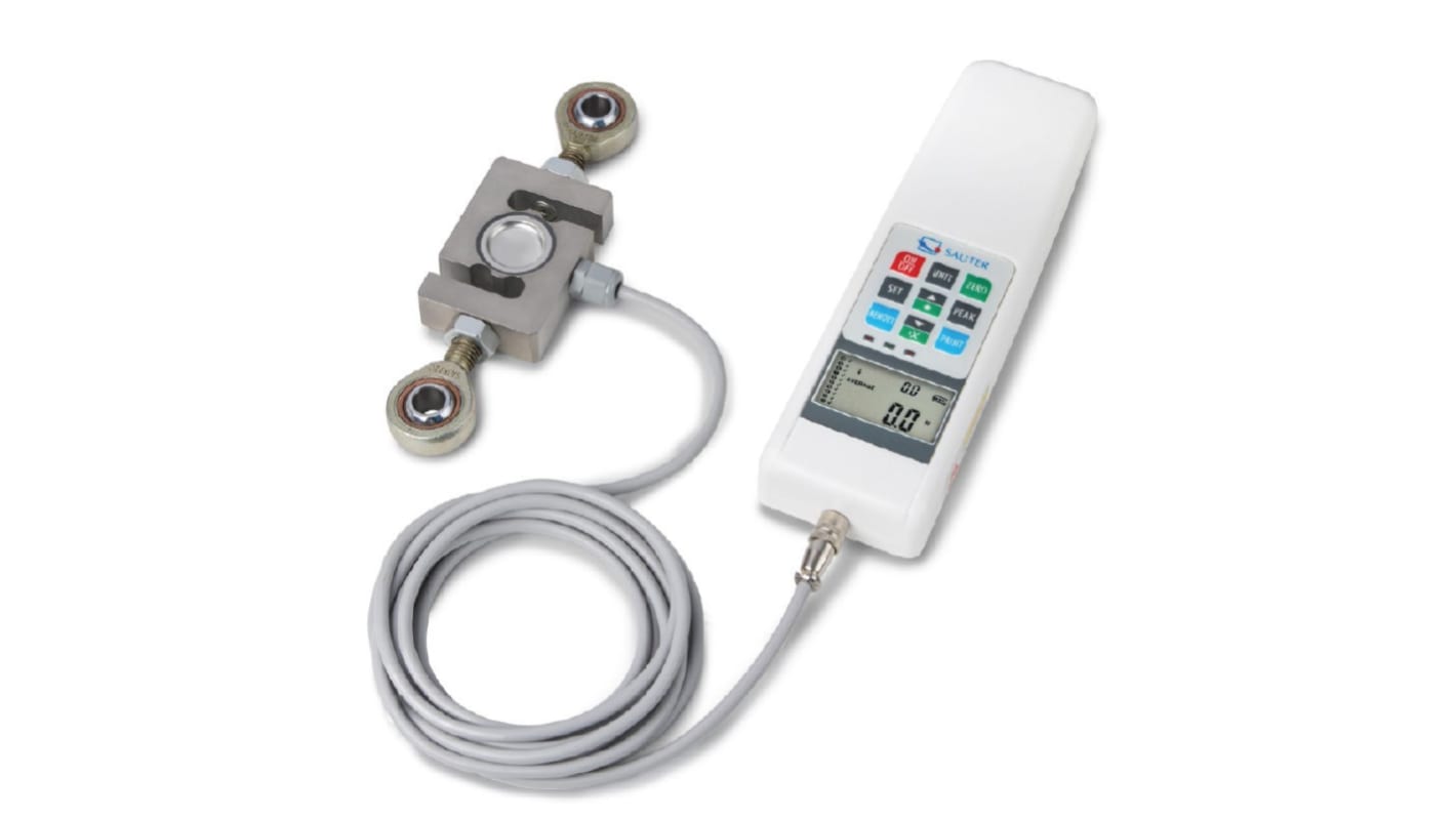 Sauter Kraftmessgerät bis 1000N / ±0,5 % kgf, lbf, N, Auflösung 0,5 N 2000Hz RS-232