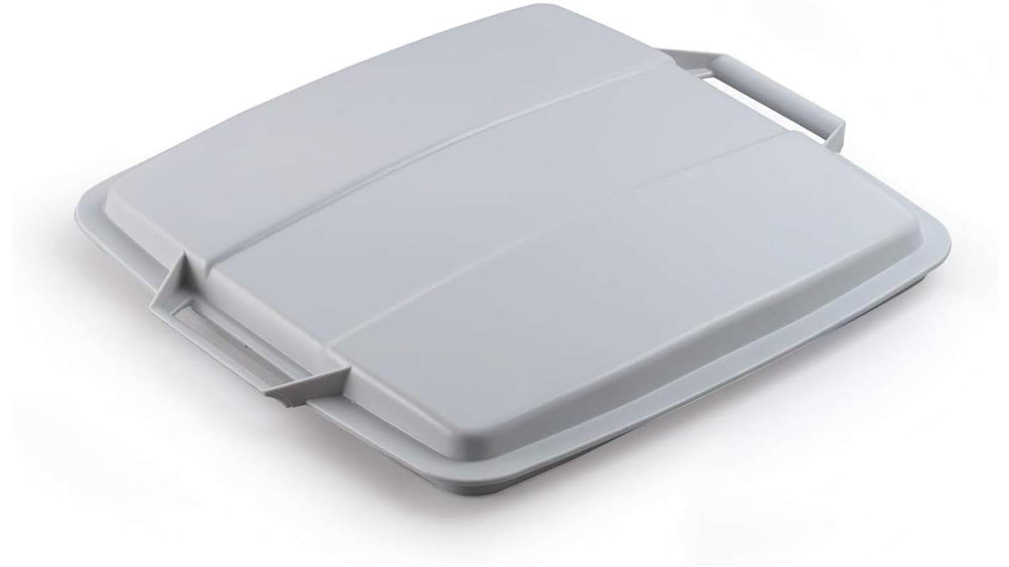 Durable Grey Plastic Waste Bin Lid for DURABIN, 470mm