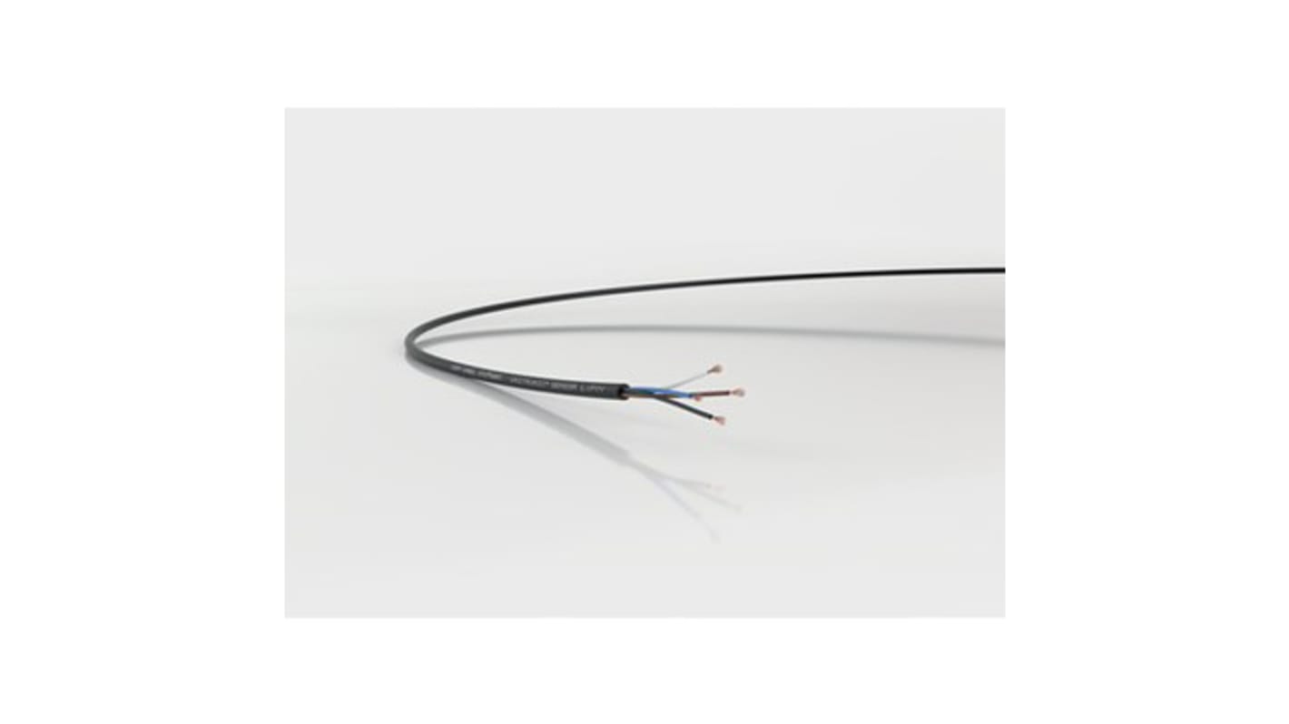 Lapp UNITRONIC SENSOR FD Li9Y11Y Control Cable, 5 Cores, 0.34 mm², Unscreened, 50m, Black PUR Sheath, 22 AWG