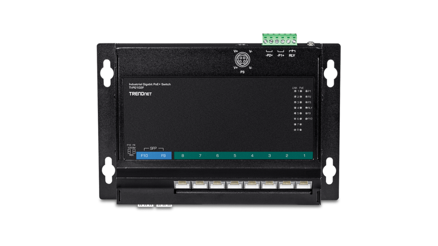 10-Port Industrial Gigabit PoE