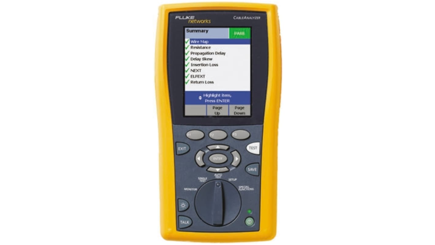 Fluke Networks Cable Tester, DTX-LT INTL