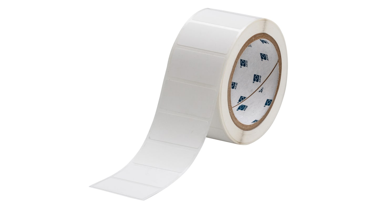 Brady B-423 on White Label Printer Labels, 50.80 mm Width, 25.4mm Label Length