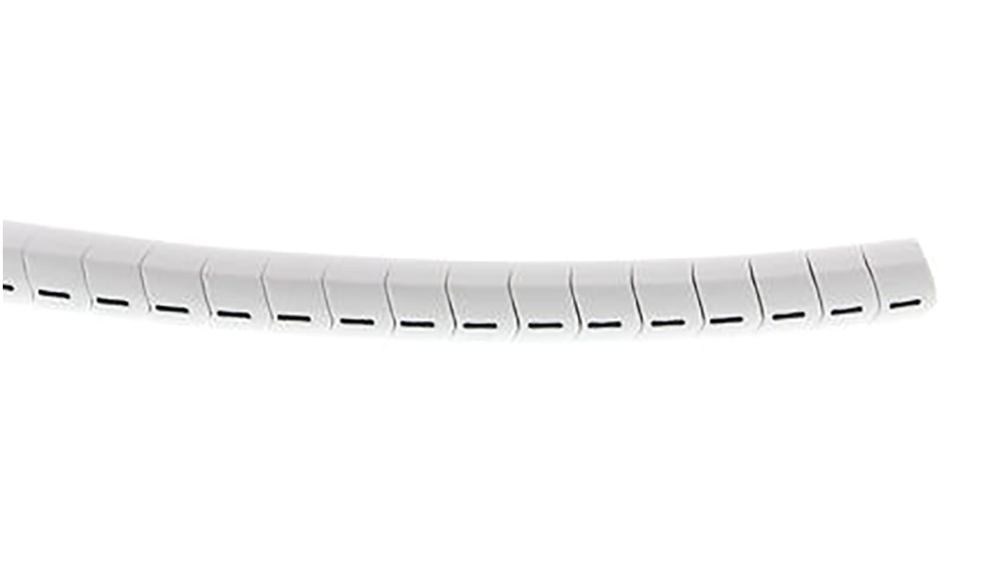 HellermannTyton Helagrip Slide On Cable Markers, Black on White, 2 → 5mm Cable, 515-03962 HGDC2-5 -PVC-WH