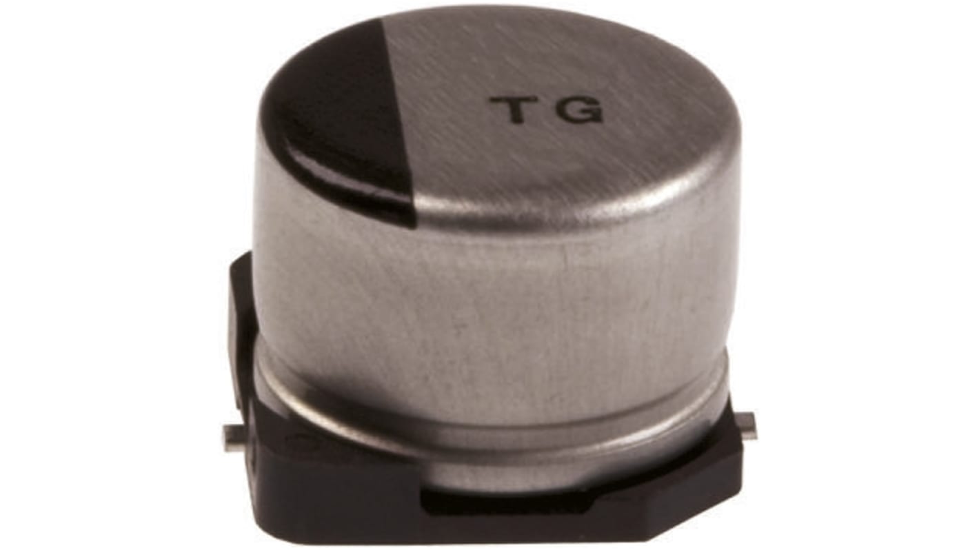 Condensatore Panasonic, serie TG, 47μF, 50V cc, ±20%, +125°C, SMD