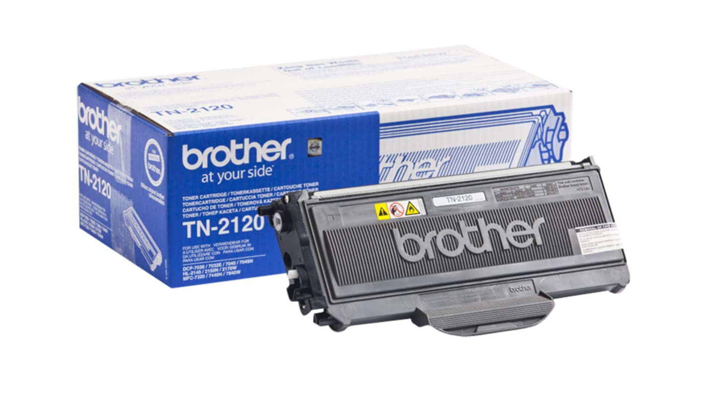 Brother TN2120 Toner Schwarz für Brother Drucker, 2600 Seitenertrag (ca.)
