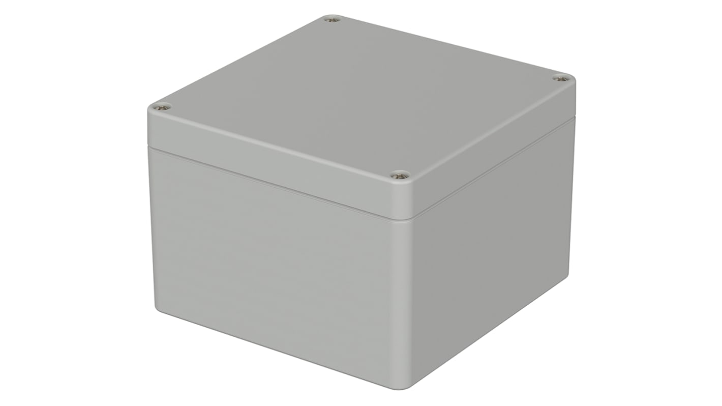 Bopla Euromas Series Light Grey Polycarbonate Enclosure, IP65, IK07, Light Grey Lid, 122 x 120 x 85mm