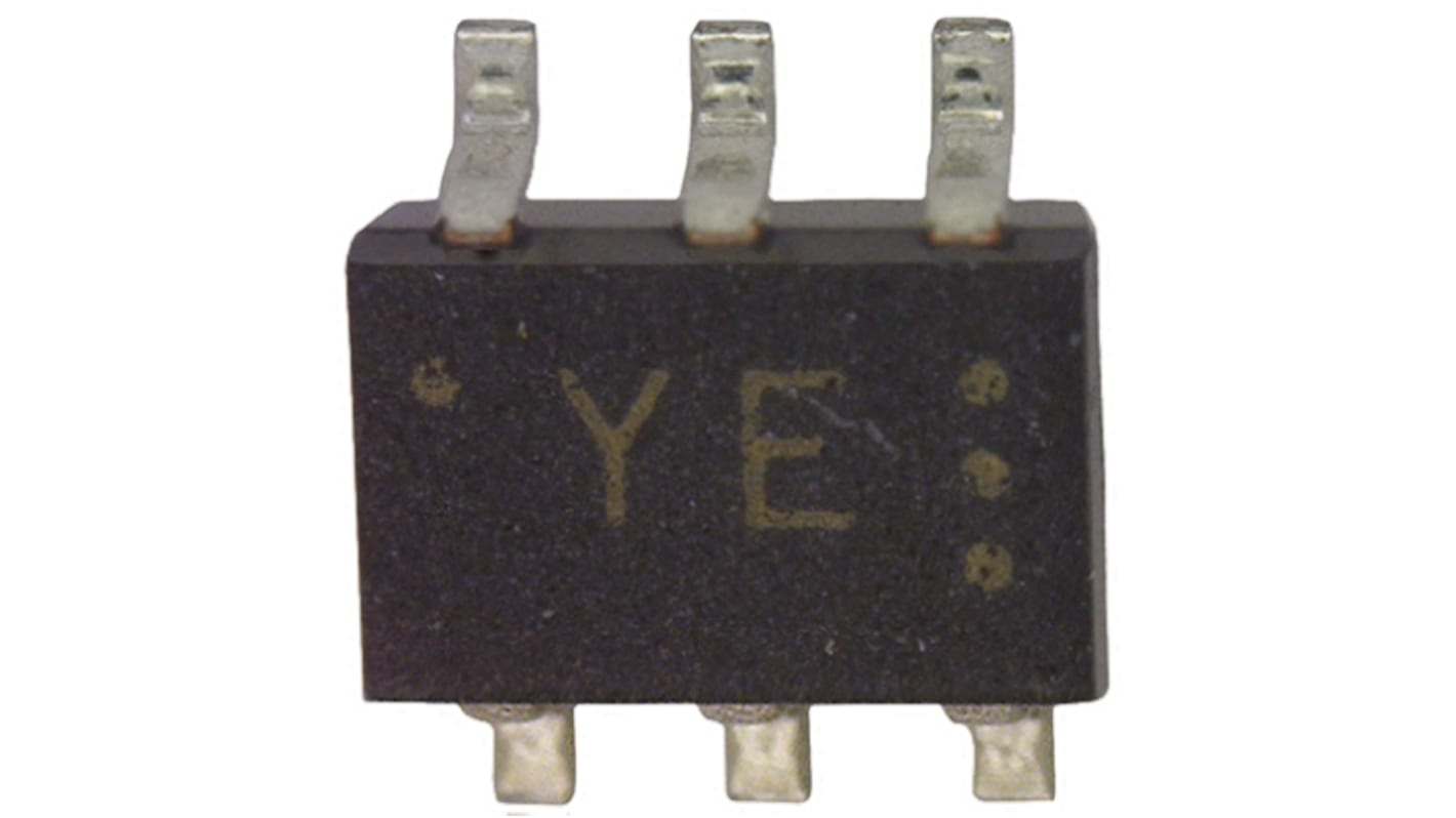 Toshiba 85V 300mA, Quad Silicon Junction Diode, 6-Pin SOT-363 HN1D04FU(TE85L,F)