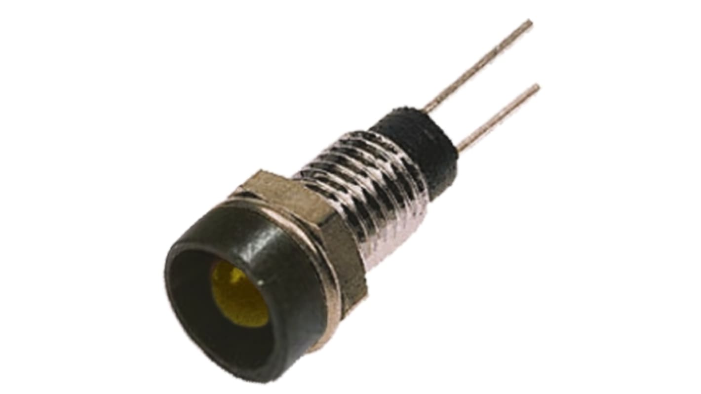 Indicatore da pannello Bulgin Giallo  a LED, 2V, Ad incasso, foro da 6.1mm