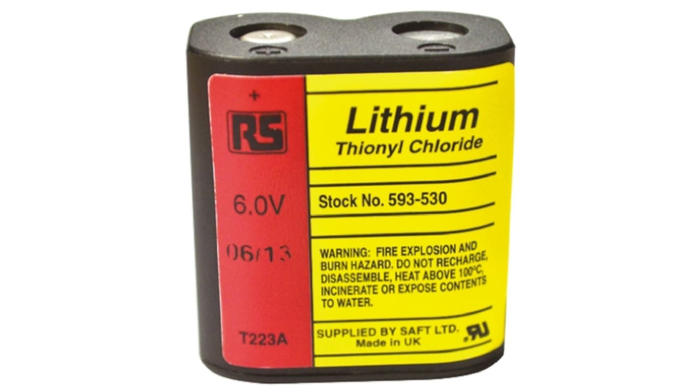 Batteria di backup per computer RS PRO, 223 A/H Litio cloruro di tionile, 6V, 1.5Ah