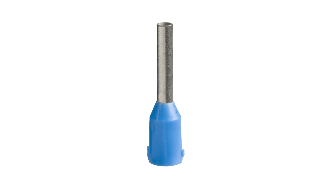 Schneider Electric, Linergy DZ5 Insulated Cable End, 8mm Pin Length, 2.5mm Pin Diameter, Blue