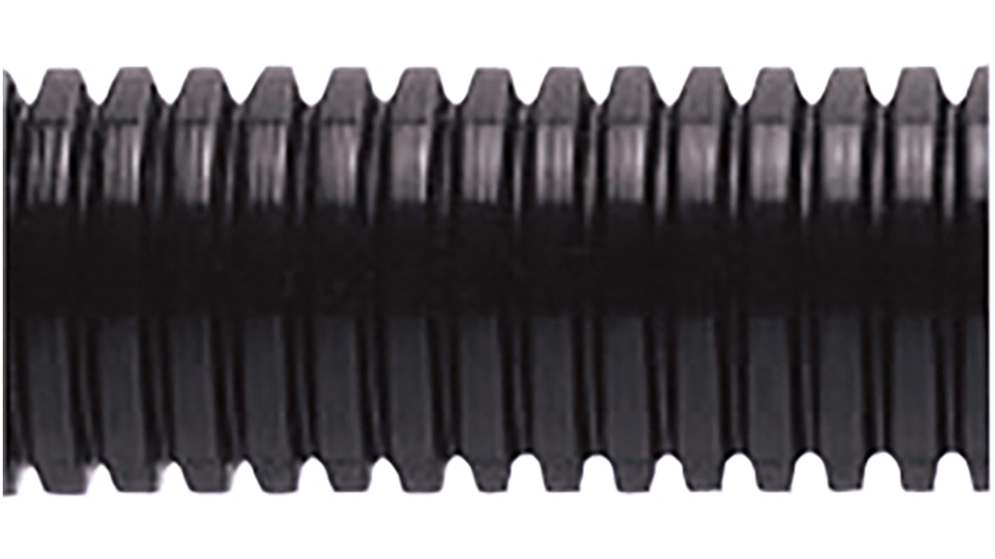 Adaptaflex Flexible Conduit, 25mm Nominal Diameter, Polyamide, Black