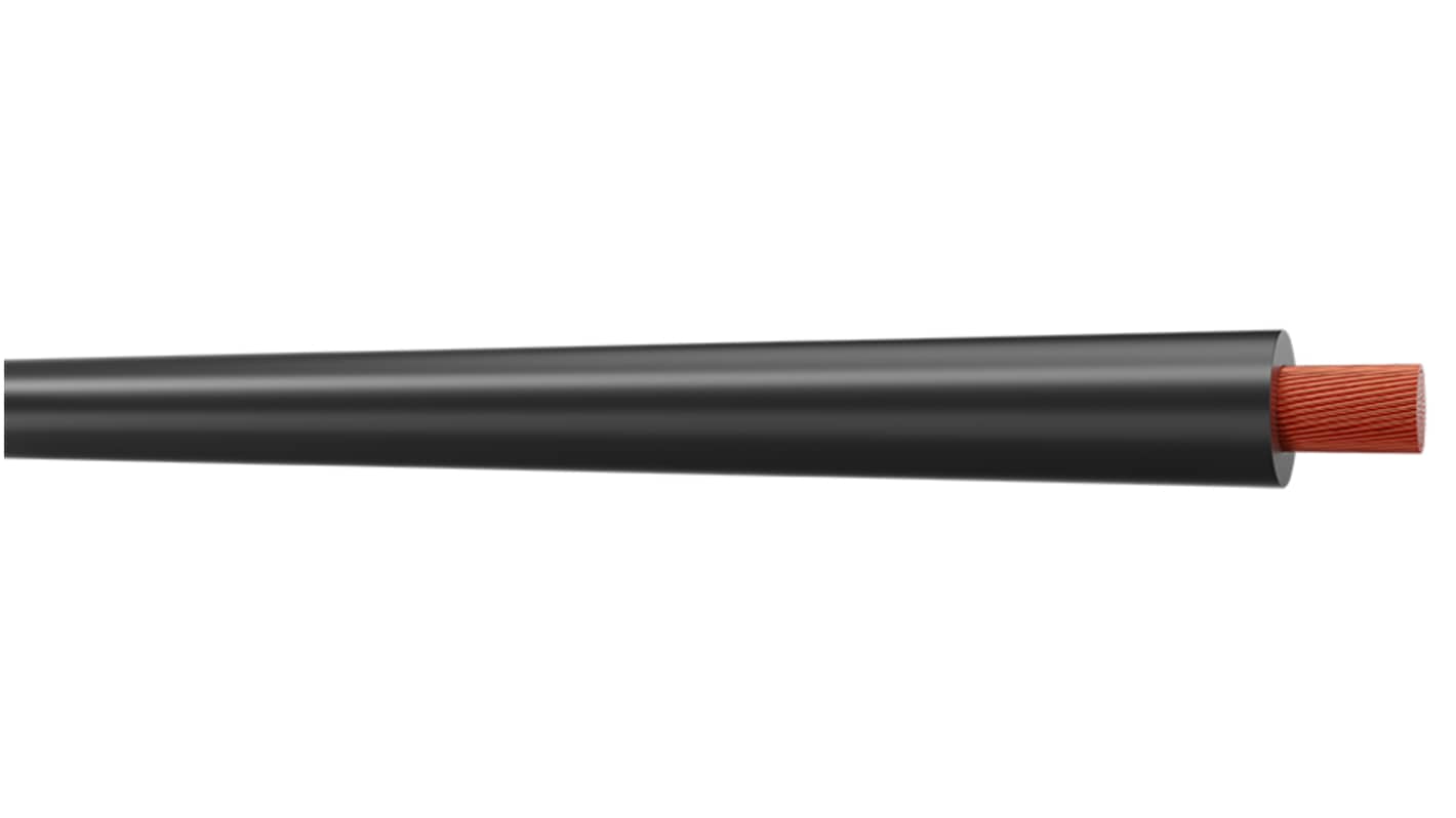 AXINDUS H05V-K Series Black 0.75 mm² Hook Up Wire, 100m, PVC Insulation, VK075N