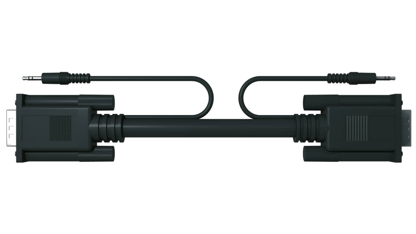S2Ceb-Groupe Cae Male 3.5 mm Plug to Male 3.5mm Stereo Jack, VGA Cable, 20mm Black