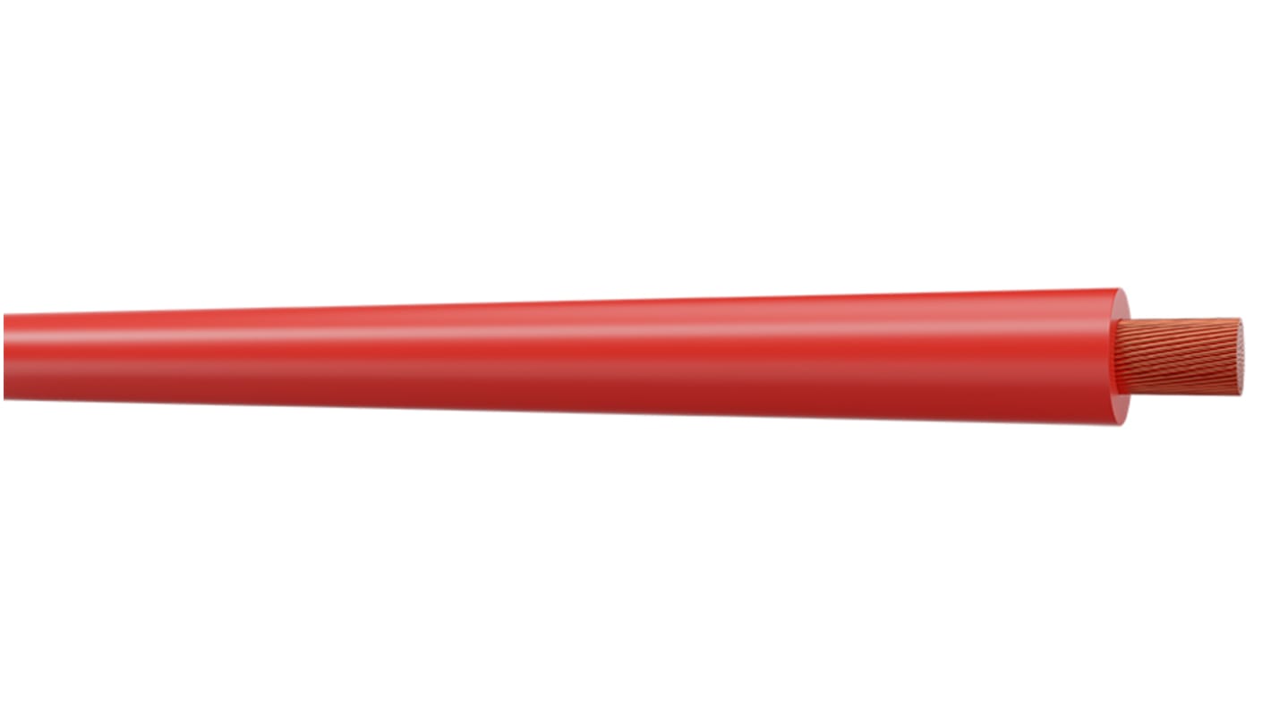 AXINDUS H07V-K Series Red 1.5 mm² Hook Up Wire, 100m, PVC Insulation, VK15R