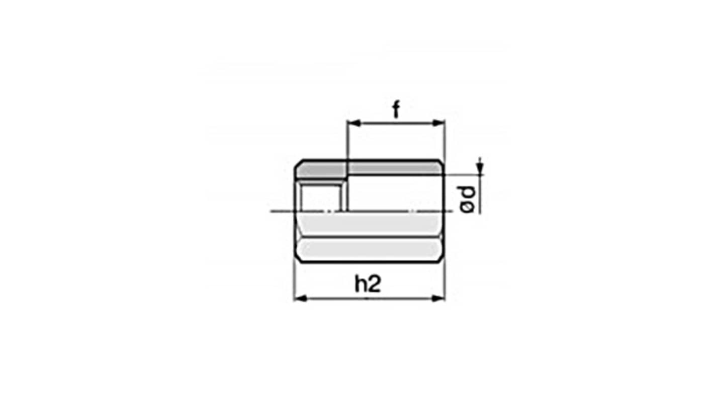 SMC Nut RBC14S, For Use With Shock Absorber