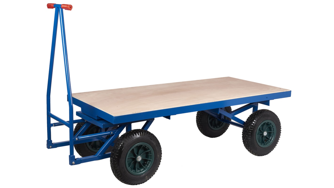 RS PRO Plattformwagen, PUR Flachbett , bis 500kg, 1500 x 760 x 505mm